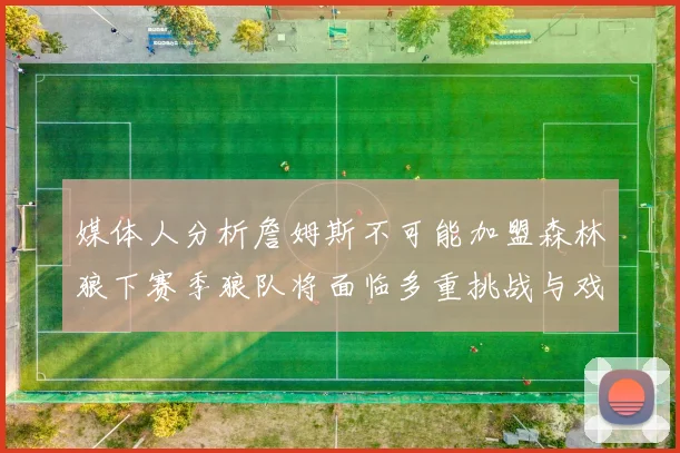 媒体人分析詹姆斯不可能加盟森林狼下赛季狼队将面临多重挑战与戏剧性事件